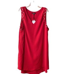 Rebel Studded Sleeveless Dress Women Size 2X NWT
